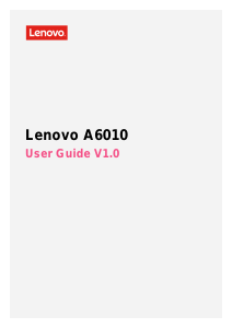 Handleiding Lenovo A6010 Mobiele telefoon