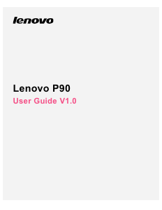 Handleiding Lenovo P90 Mobiele telefoon