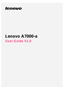 Handleiding Lenovo A7000-a Mobiele telefoon