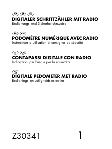 Mode d’emploi Crivit Z30341 Podomètre