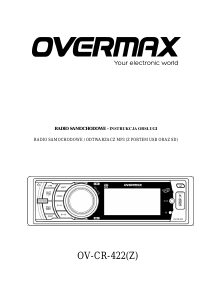 Manual Overmax OV-CR-422 Car Radio