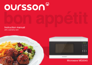 Manual Oursson MD2045 Microwave