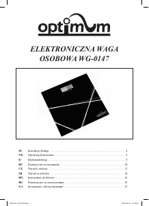 Handleiding Optimum WG-0147 Weegschaal