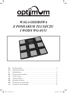 Manual Optimum WG-0151 Scale