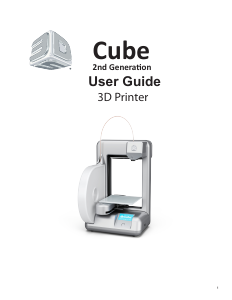 Handleiding Cube 2nd Generation 3D Printer