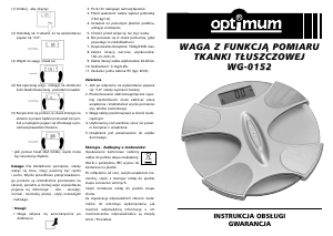 Instrukcja Optimum WG-0152 Waga