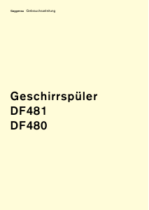 Bedienungsanleitung Gaggenau DF481160 Geschirrspüler