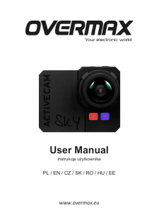 Instrukcja Overmax ActiveCam Sky Action cam