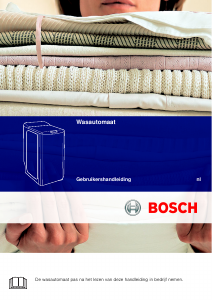 Handleiding Bosch WOT26542NL Wasmachine