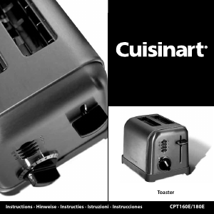 Handleiding Cuisinart CPT160E Broodrooster