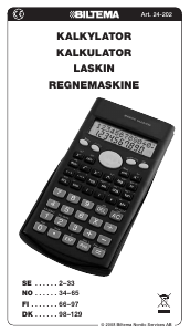 Bruksanvisning Biltema 24-202 Kalkulator