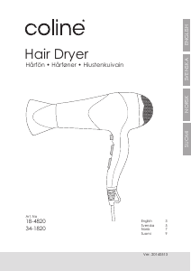 Manual Coline 34-1820 Hair Dryer