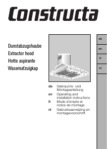 Handleiding Constructa CD616150 Afzuigkap