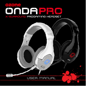 Handleiding Ozone Onda Pro Headset