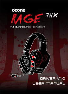 Handleiding Ozone Rage 7HX Headset