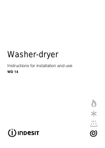 Manual Indesit WD 14 (UK) Washer-Dryer