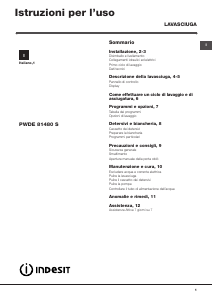 Manuale Indesit PWDE 81480 S (IT) Lavasciuga