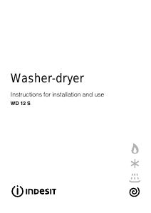 Manual Indesit WD 12 S (UK) Washer-Dryer