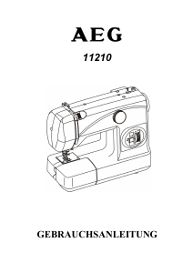 Bedienungsanleitung AEG 11210 Nähmaschine