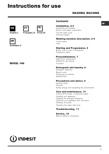 Instrukcja Indesit WIXXL 146 (EU).1 Pralka