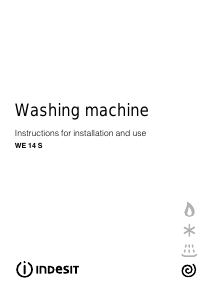 Manual Indesit WE 14 S (UK) Washing Machine