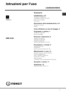 Manuale Indesit IWE 8128 B (IT) Lavatrice