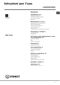 Manuale Indesit IWC 5105 B (IT) Lavatrice