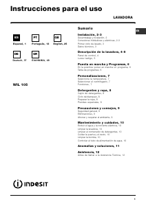 Manual de uso Indesit WIL 105 (EX) (BG) Lavadora