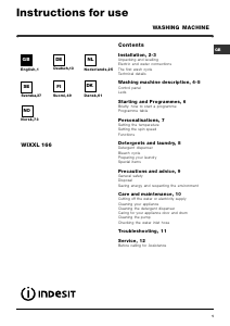 Brugsanvisning Indesit WIXXL 166 (EU).R Vaskemaskine