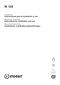 Manual de uso Indesit W 104 (SP) Lavadora