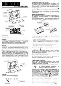 Manual de uso Orbis Neo ML+ Termostato