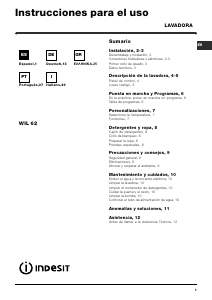 Manual de uso Indesit WIL 62 (EX) Lavadora