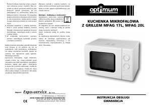 Instrukcja Optimum MFAG 17 L Kuchenka mikrofalowa
