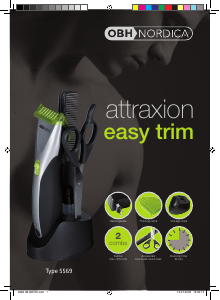 Manual OBH Nordica 5569 AttraXion Easy Trim Hair Clipper