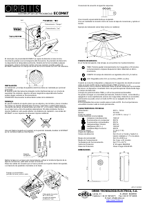 Manual de uso Orbis Ecomat Detector de movimiento