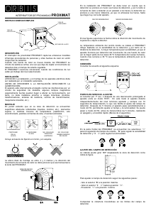 Manual Orbis Proximat Motion Detector