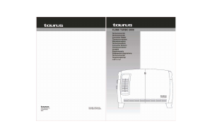 Manuale Taurus Clima Turbo 2000 Termoventilatore