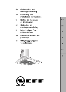 Manual Neff D69B20N0 Cooker Hood