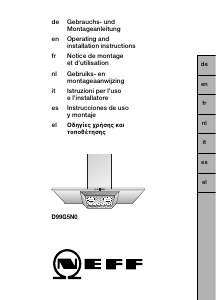 Manual de uso Neff D99G5N0 Campana extractora