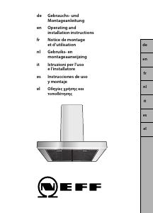 Manual de uso Neff D72E34N0 Campana extractora