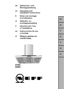 Manuale Neff D9980N1 Cappa da cucina