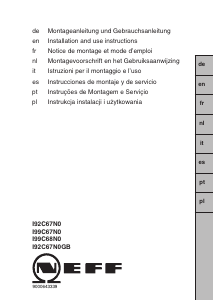 Manual Neff I92C67N0 Exaustor