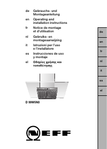 Manuale Neff D99W45S1 Cappa da cucina