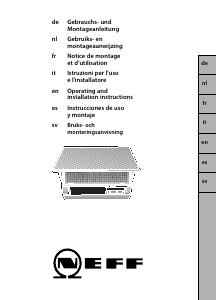 Manuale Neff D2615X0GB Cappa da cucina