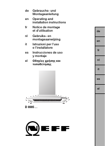 Manuale Neff D8985N1 Cappa da cucina