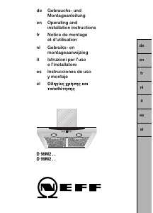 Manual Neff D96M2A0 Cooker Hood