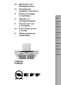 Handleiding Neff D99E2N0 Afzuigkap