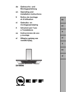 Manuale Neff I89M55N0 Cappa da cucina