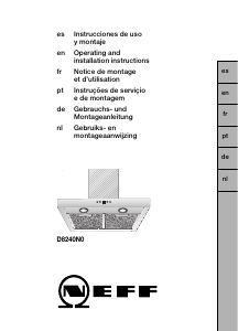 Manual de uso Neff D8240N0 Campana extractora