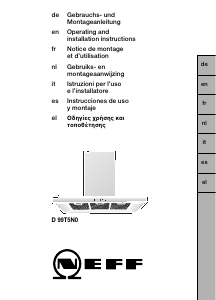 Manuale Neff D99T5N0 Cappa da cucina